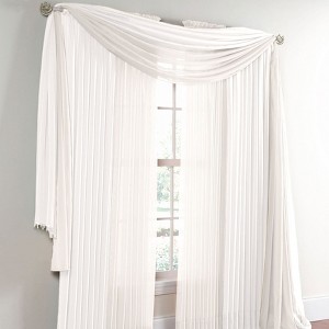 BrylaneHome BH Studio Sheer Voile Scarf Valance - 1 of 4