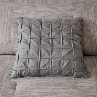 Gray California King 7-Piece Seersucker Comforter Set