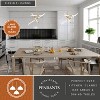 VAXCEL Avalon 3L LED Contemporary Pendant Light White Acrylic Adjustable Arms - 2 of 4