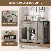 COZONY Furniture Style Dog Crate for Large Dogs with Feeding Station & Storage - 4 of 4