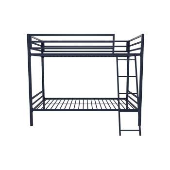 Twin over Twin Maxwell Kids' Metal Bunk Bed Navy Blue - Novogratz