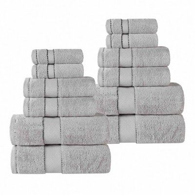 Cotton Heavyweight Ultra-Plush Luxury Towel Set by Blue Nile Mills