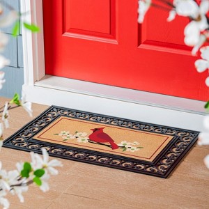 Evergreen Classic Cardinal and Dogwood Sassafras Indoor Outdoor Switch Doormat 1'10"x10" Multicolored - 1 of 2
