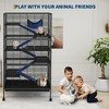 Metal Small Animal Cage, 6-Tier Ferret Cage with Removable Flannel ramps and Hammock for Chinchillas/Guinea Pig/Rabbit/Rolling Critter Nation Cage - 2 of 4