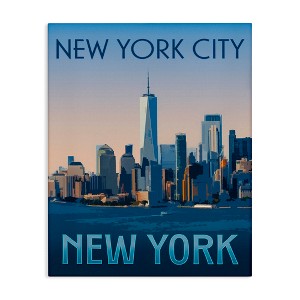 Stupell Industries New York Landmark Skyline Canvas Wall Art - 1 of 4