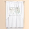 Collections Etc Solid Textured Swag Window Curtain Pair, Single Panel, - 3 of 4