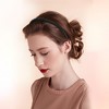 Unique Bargains Women's Solid Color Teeth Comb Headbands Set Black Beige 4 Pcs - 3 of 4