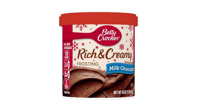 Betty Crocker Rich and Creamy Milk Chocolate Frosting - 16oz, 2 of 15, play video