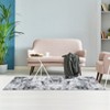 Modern Abstract Rug Machine Washable Printed Rug Soft Foldable Accent Rug for Living Room Bedroom - 2 of 4