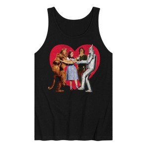 Men's - Wizard of Oz - Dorthy and Friends Photo Heart Graphic Tank Top - 1 of 3