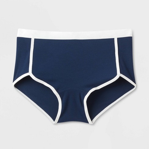 Women's Lace Trim Cotton Boy Shorts Underwear - Auden™ Black 4x