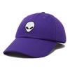 Dalix Alien Embroidered UFO Dad Hat Cotton Baseball Cap Adjustable Mens - 4 of 4
