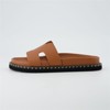CUSHIONAIRE Crisp Women’s Slide Sandal – Faux Leather Cutout Slip-On with Artisan Stitching & Memory Foam, Wide Widths Available - 2 of 4