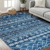 Boho Farmhouse Area Rug - Washable, Stain-Resistant, Non-Slip Indoor Carpet for Living Room, Bedroom, Nursery, Playroom & Dining Room - 2 of 4