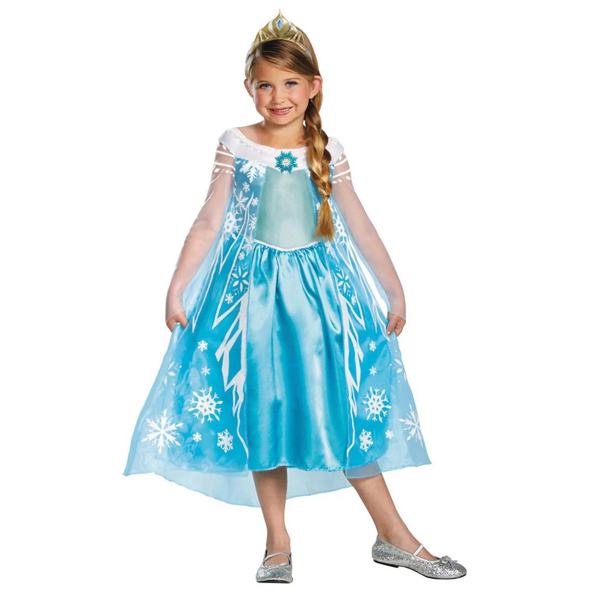 Girls' Disney Frozen Elsa Deluxe Costume
