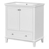 30" Bathroom Vanity With Sink Combo Modern Elegant Bathroom Storage Cabinet With Doors Drawer Solid Wood Frame - 3 of 4