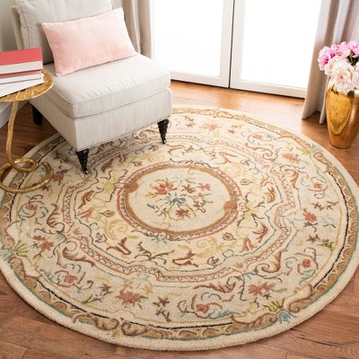 Safavieh Bergama Round Hand-Tufted Wool Area Rug
