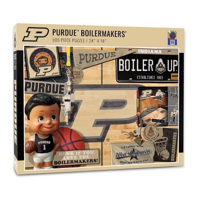 NCAA Purdue Boilermakers Throwback Puzzle 500pc