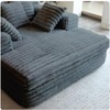 Vynxaria Oversized Chaise Lounge ¨C Plush Upholstered Sofa Bed with Pillows & Armrests - 3 of 4