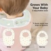 KeaBabies 8pk Organic Baby Bibs for Boy, Baby Drool Bib for Baby Boys and Girls, Newborn Teething Bibs - 4 of 4