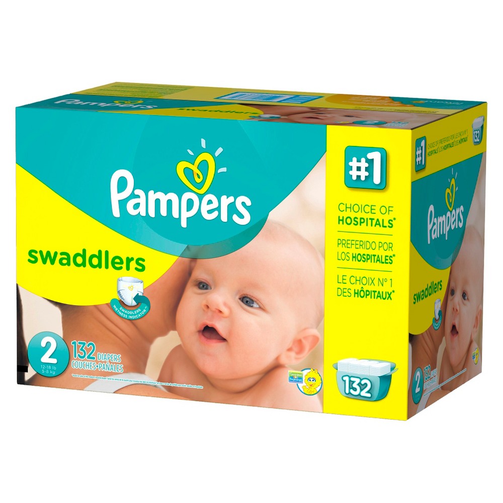 UPC 037000863670 product image for Pampers Swaddlers Diapers Giant Pack - Size 2 (132 Count) | upcitemdb.com