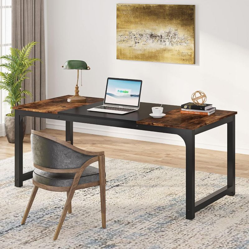 Tribesigns Large Office Computer Desk, 63" Modern Workstation Table, 3 of 7
