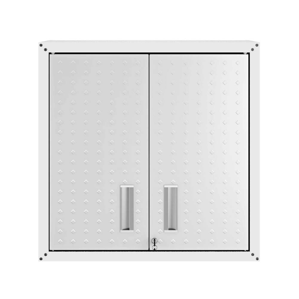 Manhattan Comfort Fortress Floating Garage Cabinet White