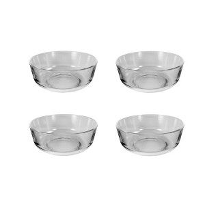 KB KITCHEN BASICS 5.7-inch Glass Bowl (Set of 4), 23.5oz - Sleek & Durable Soda-Lime Glass, BPA-Free, Dishwasher Safe - Heat Resistant Serving Bowls - 1 of 4