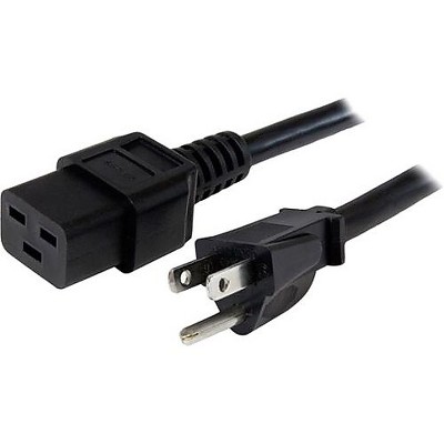  StarTech 6 ft Heavy Duty 14 AWG Computer Power Cord NEMA 5-15P to C19 PXT515C19146 