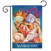 Seashell Welcome Summer Garden Flag 18" x 12.5" Briarwood Lane - 2 of 4
