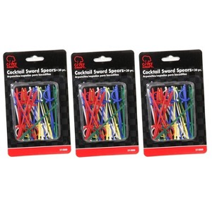 Chef Craft 30pc Set 3-inch Fun Sword Shaped Spears - Great for Cocktails & Appetizers - 1 of 2