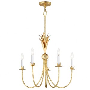 Maxim Lighting Paloma 5 - Light Chandelier in  Gold Leaf - 1 of 4