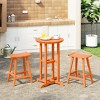 WestinTrends Malibu All Weather HDPE Outdoor Patio Counter Height Bistro Set (3-Piece) - 2 of 4