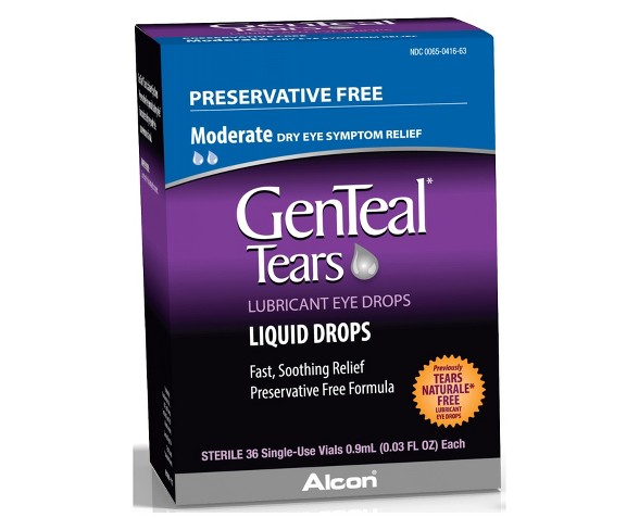 Genteal Tears Preservative Free Eye Drops - 36ct