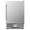 RAPSUAR 3.1 Cu.Ft.15 in.Built-In/Fressstanding Outdoor Beverage Cooler Fridge With Adjustable Feets, Waterproof, Stainless Steel - 3 of 4