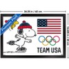 Trends International Team USA x Peanuts – Snoopy Olympic Figure Skating Framed Wall Poster Prints - 3 of 4