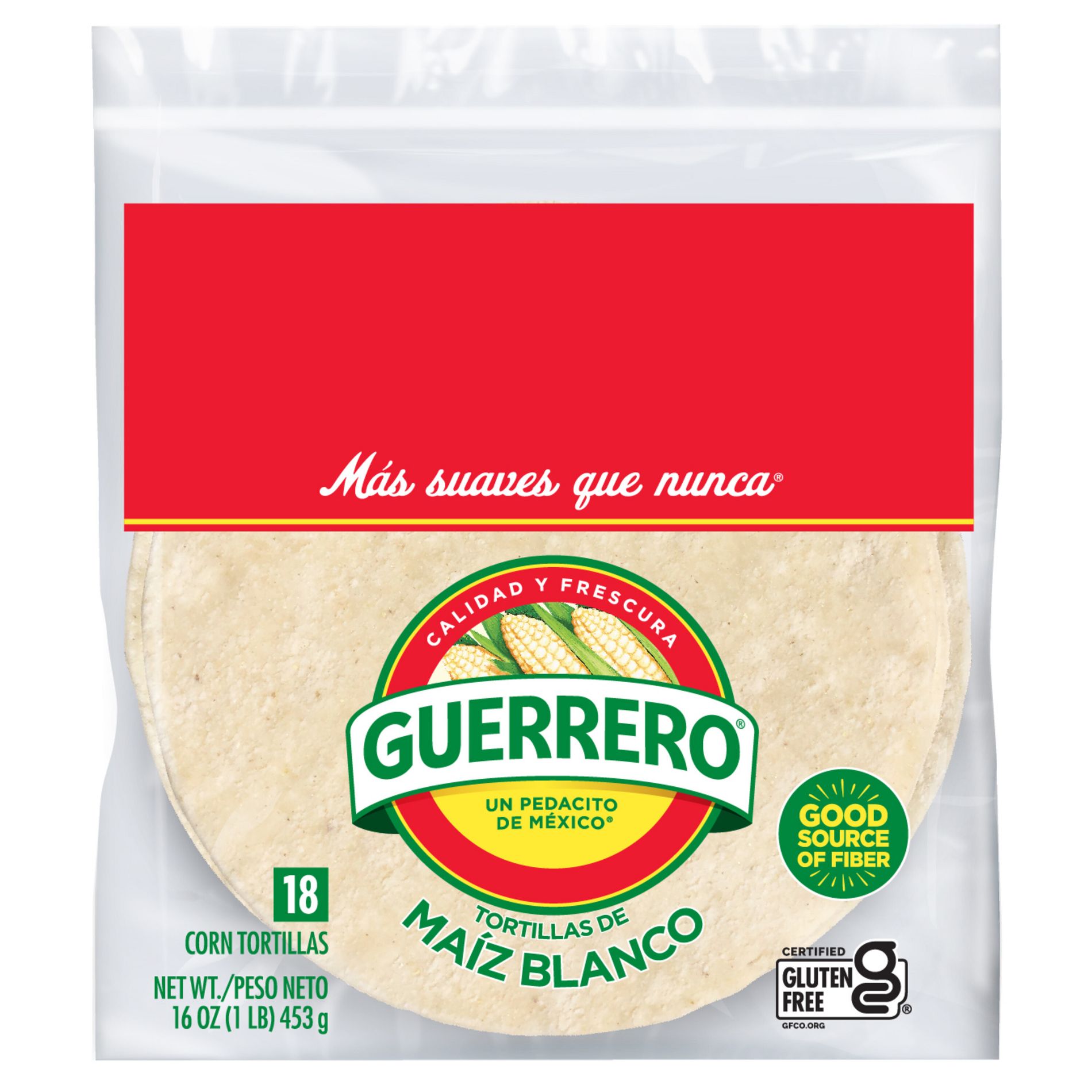 Guerrero Gluten Free White Corn Tortillas