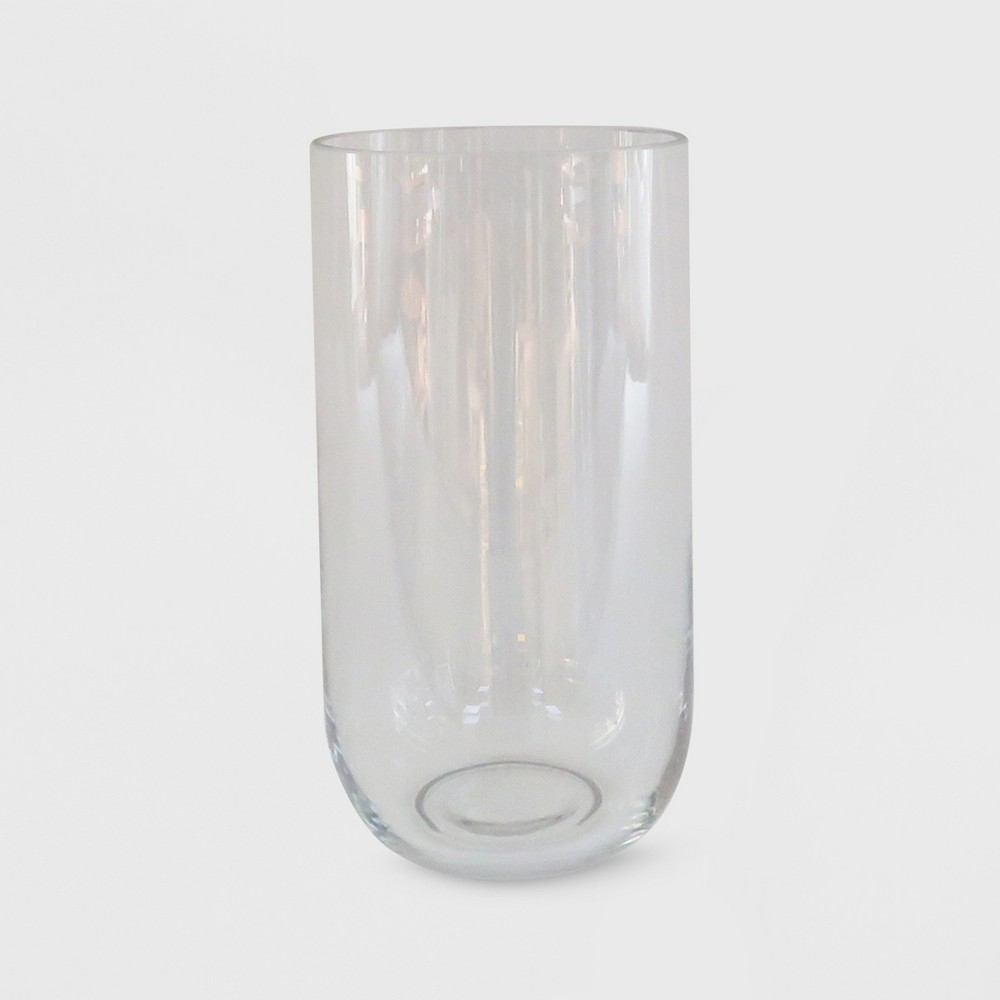 Case of 2 10" x 5.3" Hurricane Glass Pillar Candle Holder Clear - Made By Design™