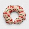 Super Soft Travel Pillow with Memory Foam & Removable Cover in Cherry Charm - 4 of 4