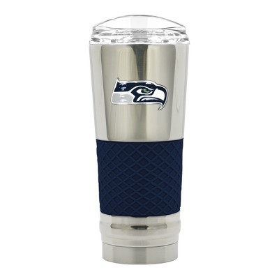 NFL Seattle Seahawks 24oz Draft Tumbler with Chrome Finish