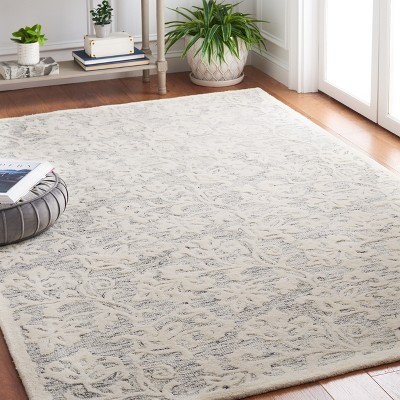 Handcrafted Metro Tufted Wool Rectangular Rug 8' x 10' - Gray
