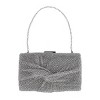 CTM Women's Rhinestone Studded Box Clutch Handbag - 3 of 4