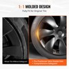 VEVOR Wheel Rim Cover Hubcaps, 19 in, 2021-2023 Model Y Fully Fit Hubcap with Snap, Guard Tape & Valve Nozzle Hole, ABS & PC Hubcap, Black - 4 of 4