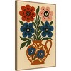Amanti Art Big Boho Floral Vase by Marianne Bassil Framed Canvas Wall Art - 2 of 4