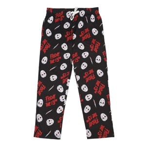 Friday the 13th Black Adult Womens Sleep Pants - Cozy Horror-Themed Sleepwear - 1 of 3