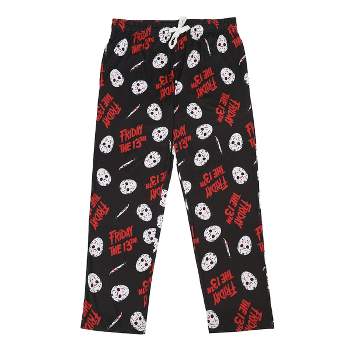 Friday the 13th Black Adult Womens Sleep Pants - Cozy Horror-Themed Sleepwear