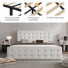 Full Size Upholstered Bed Frame with Storage Drawers and Headboard – Button Tufted Design, Sturdy Wooden Slats, No Box Spring Required, Easy Assembly - 4 of 4