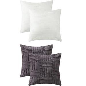 REGALWOVEN 4 Pcs Modern Couch Sofa Home Throw Pillow Covers 18" x 18" - 1 of 4