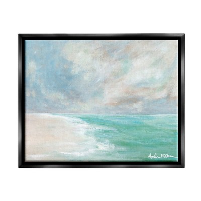 Stupell Industries Peaceful Beach Foam Shore SceneryFloater Canvas Wall Art