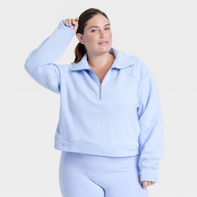 Women's Fleece Half Zip Pullover Sweatshirt - All In Motion™